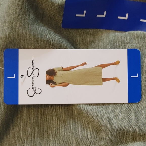 Jessica Simpson green straight dress size L - Picture 8 of 8